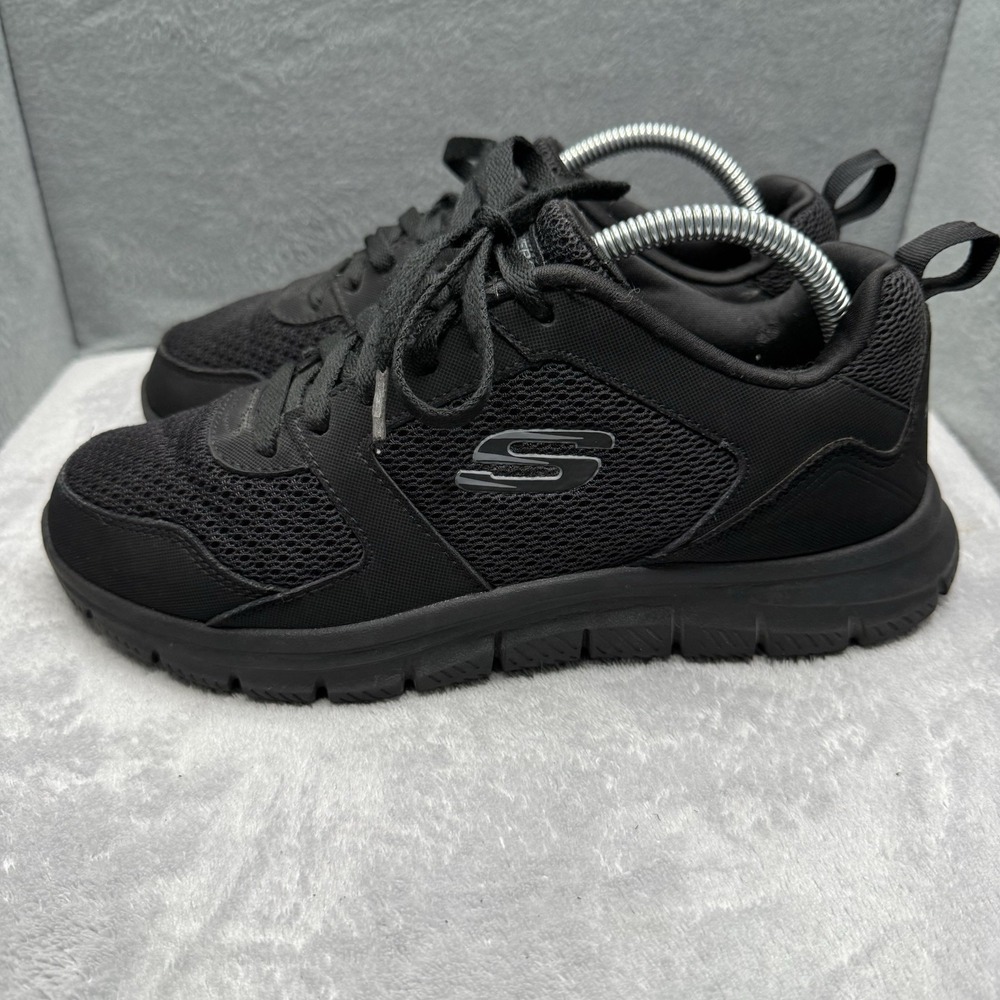 Skechers Skech-Air Dynamight Mens 7.5 Black Athletic Running Training Shoes